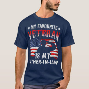 Mein Lieblingsveteran ist mein VaterInLaw Familien T-Shirt