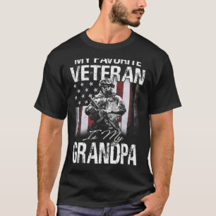 Mein Lieblingsveteran ist meine Opa-USA-Flagge T-Shirt