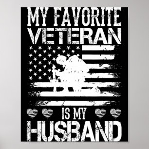Mein Lieblingsveteran mein Mann militärveteranen d Poster