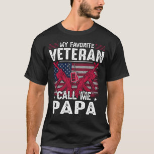 Mein Lieblingsveteran nennt mich PAPA Veteran Day T-Shirt