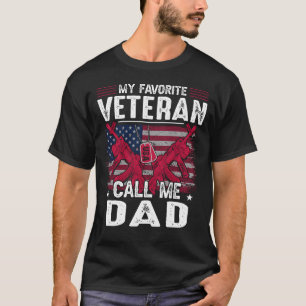 Mein Lieblingsveteran nennt mich VATER Veteran Day T-Shirt