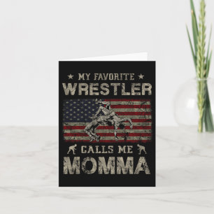 Mein Lieblingswrestler nennt mich Momma Mother Day Karte