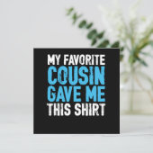 Mein liebster Cousin Schwester Bruder Tante Onkel Einladung (Stehend Vorderseite)