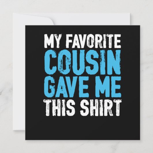 Mein liebster Cousin Schwester Bruder Tante Onkel Einladung (Vorderseite)