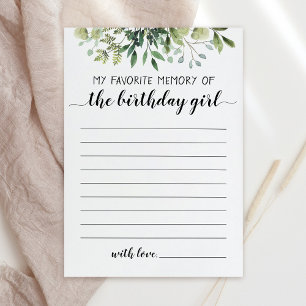 Mein liebster Gedanke an die Geburtstagskarte Einladung