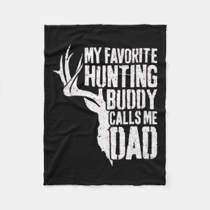Mein liebster Jagdbuddy nennt mich Vater Hirsch Ju Fleecedecke