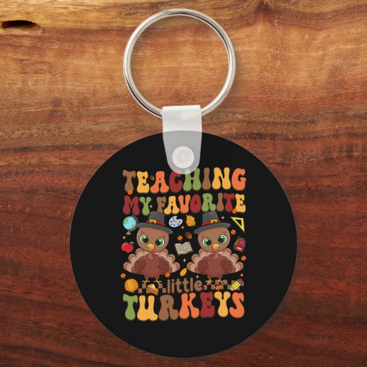 Mein liebster kleiner Truthahn-Erntedank Schlüsselanhänger (Vorderseite)