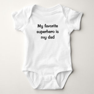 Mein liebster Superheld ist mein Vater Baby Strampler