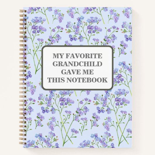 MEIN LIEBTER GRANDCHILD GAB MIR DIESE NOTEBOOK-KÜS NOTIZBLOCK (Vorderseite)