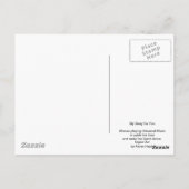 Mein Lied für dich Postkarte (Rückseite)