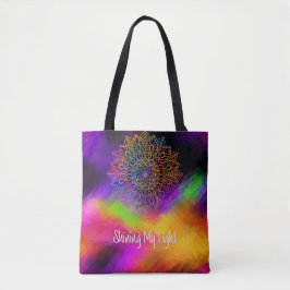 Mein Light Mandala Multi-Farb-Abstrakt Tasche