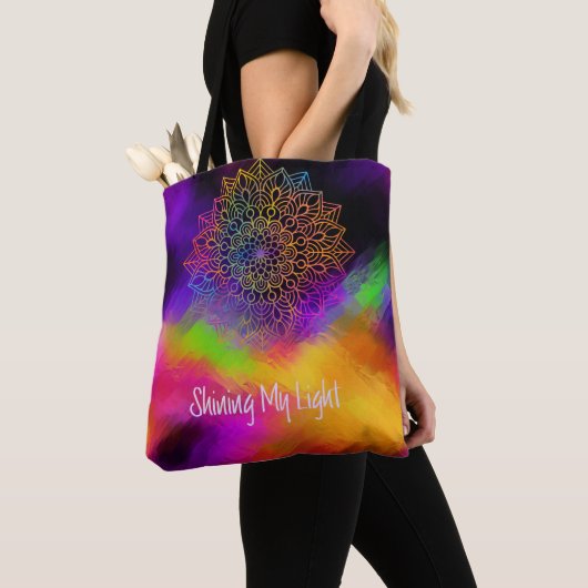 Mein Light Mandala Multi-Farb-Abstrakt Tasche (Von Nahem)