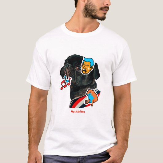 Mein Lil Sad Boy - Sad Dog Memes T-Shirt (Vorderseite)