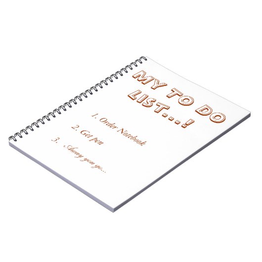 Mein Liste tun Notizblock (Linke Seite)