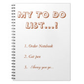 Mein Liste tun Notizblock (Vorderseite)