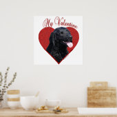 Mein locker beschichteter Retriever Valentine Poster (Küche)