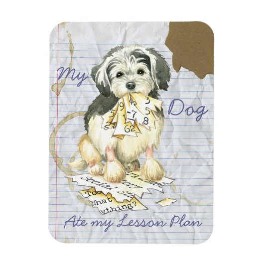 Mein Lowchen Ate My Lesson Plan Magnet (Vertikal)