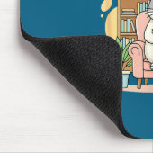 Mein lustiger Therapeut hat aufgegeben, aber Katze Mousepad (Ecke)