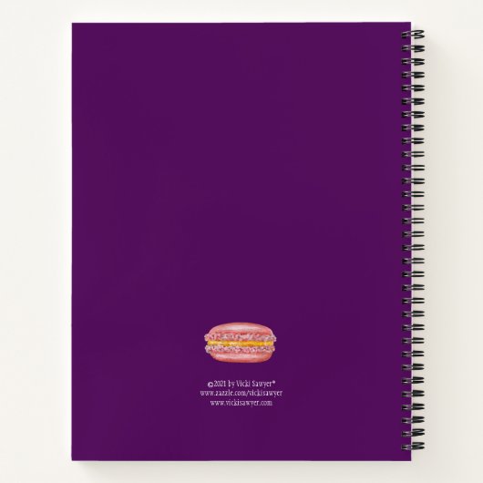 Mein Macarons Peep-Notebook Notizblock (Rückseite)