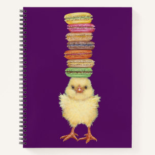 Mein Macarons Peep-Notebook Notizblock