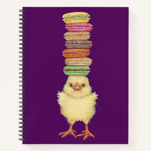 Mein Macarons Peep-Notebook Notizblock (Vorderseite)