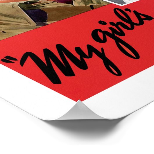 Mein Mädchen ist ein Wow Poster (Ecke)