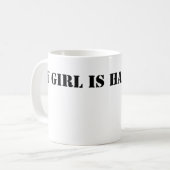 Mein Mädchen ist harter Kern Kaffeetasse (Vorderseite Links)