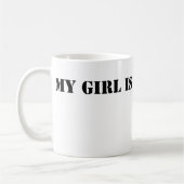 Mein Mädchen ist harter Kern Kaffeetasse (Links)