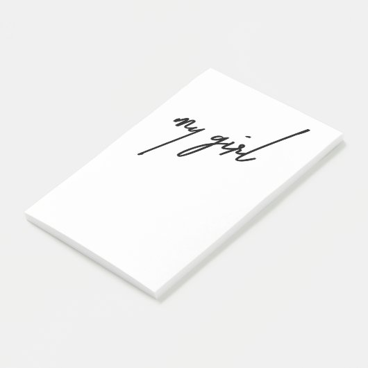 Mein Mädchen Post-it Klebezettel (angewinkelt)