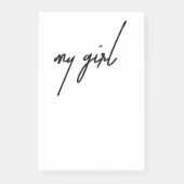 Mein Mädchen Post-it Klebezettel (Vorderseite)