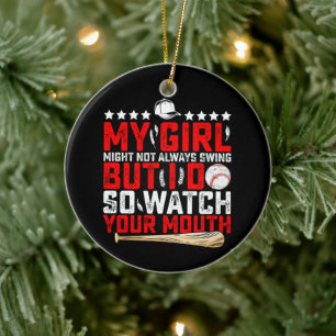 Mein Mädchen schwingt vielleicht nicht immer, aber Keramik Ornament
