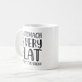 Mein Magen ist sehr flach Kaffeetasse (Vorderseite Links)