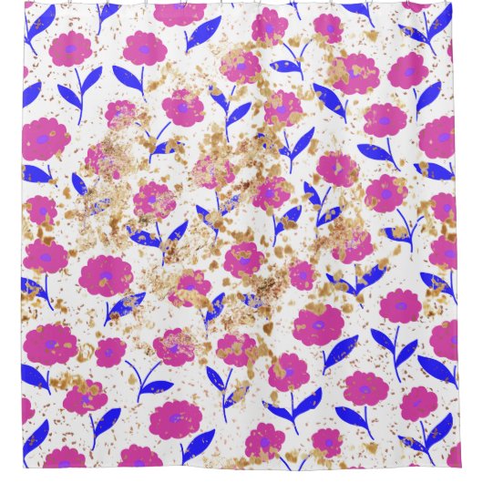 MEIN MAGENTA GARDEN! DUSCHVORHANG (Vorderseite)