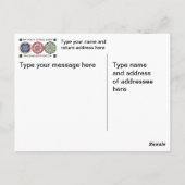 Mein Mah-Jongg-Coat 05: Anpassbare Postkarte (Rückseite)