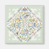 Mein Mah Jongg Garden Magnet (Vorne)