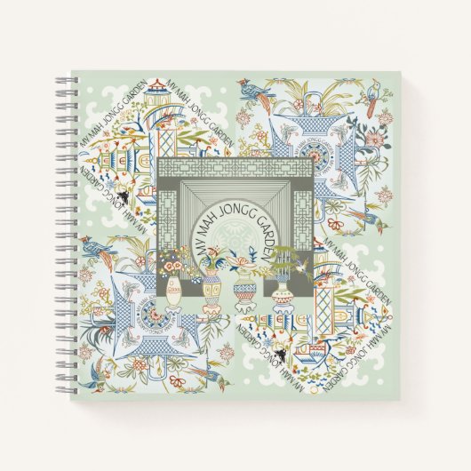 Mein Mah Jongg Garden-Notebook Notizblock (Vorderseite)