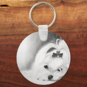 Mein Malteser Schlüsselanhänger (Vorderseite)