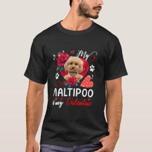 Mein Maltipoo ist mein Valentininbesitzer Lover Fl T-Shirt