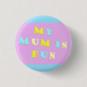 Mein Mama Design mit Gedichtfarben blassgemischt Button (Vorderseite)