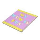 Mein Mama Design mit Gedichtfarben blassgemischt Fliese (Seite)