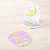 Mein Mama Design mit Gedichtfarben blassgemischt Getränkeuntersetzer (Seite)