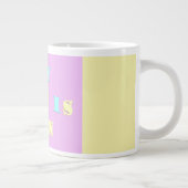 Mein Mama Design mit Gedichtfarben blassgemischt Jumbo-Tasse (Rechts)