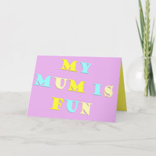Mein Mama Design mit Gedichtfarben blassgemischt Karte