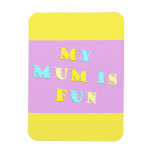 Mein Mama Design mit Gedichtfarben blassgemischt Magnet