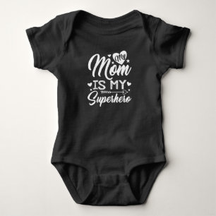 Mein Mama ist mein Superheld T-Shirt für Mutter Baby Strampler
