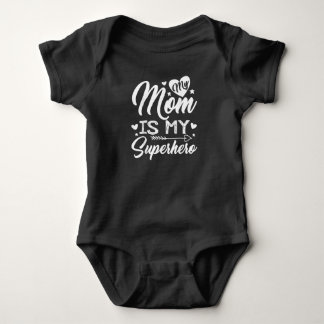 Mein Mama ist mein Superheld T-Shirt für Mutter Baby Strampler