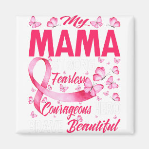 Mein Mama-Rosa-Ribbon-Krieger Brustkrebs Magnet