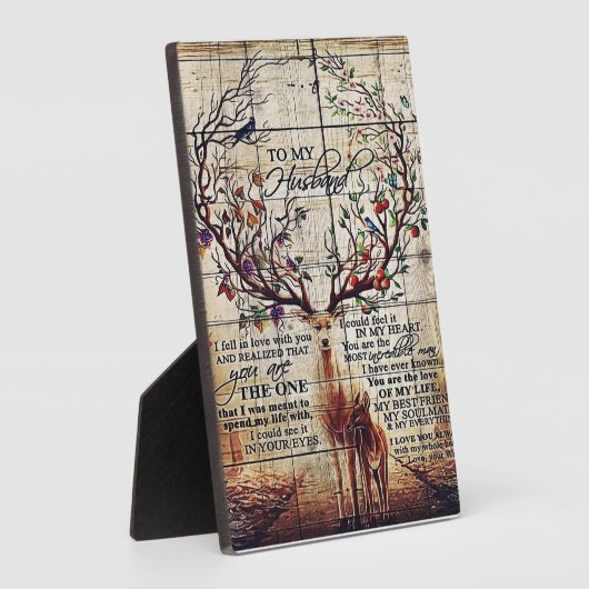 Mein Mann Design | Brief an den Ehemann Fotoplatte (Seite)