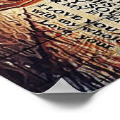 Mein Mann Design | Brief an den Ehemann Poster (Ecke)