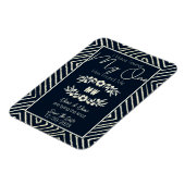 MEIN MANN hat mich als Afrikanisches Hochzeitsmagn Magnet (Linke Seite)